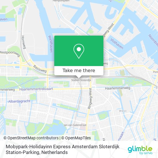 Mobypark-Holidayinn Express Amsterdam Sloterdijk Station-Parking map