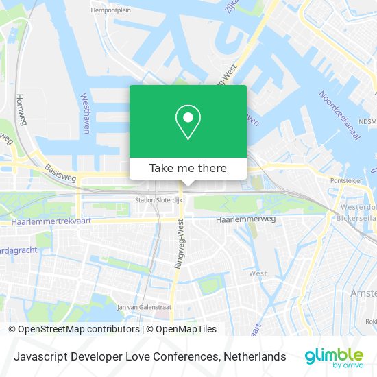 Javascript Developer Love Conferences map