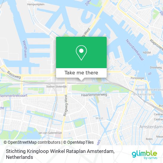 Stichting Kringloop Winkel Rataplan Amsterdam map