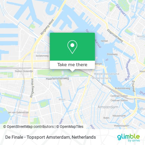 De Finale - Topsport Amsterdam map