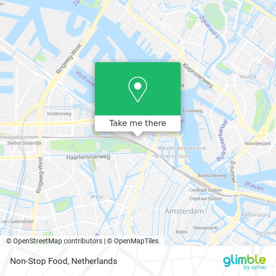 Non-Stop Food map