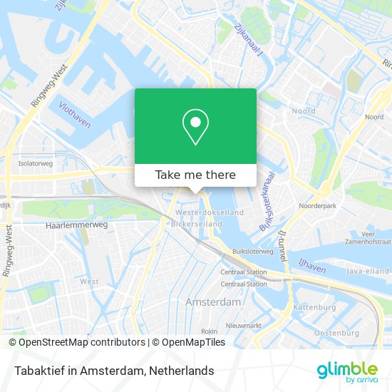 Tabaktief in Amsterdam map