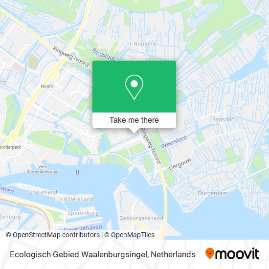 Ecologisch Gebied Waalenburgsingel map