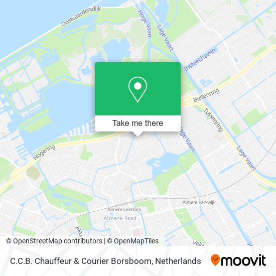 C.C.B. Chauffeur & Courier Borsboom Karte