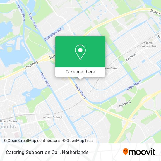 Catering Support on Call Karte