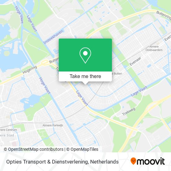 Opties Transport & Dienstverlening map