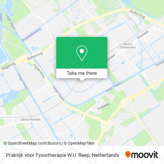 Praktijk voor Fysiotherapie W.U. Reep map