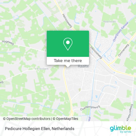 Pedicure Hollegien Ellen map