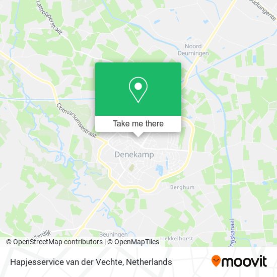 Hapjesservice van der Vechte map