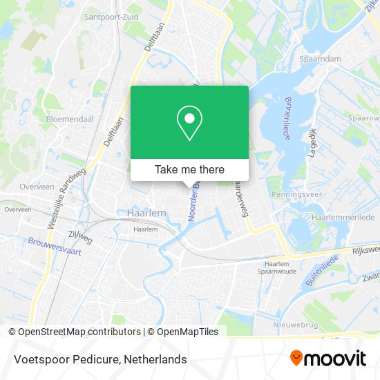 Voetspoor Pedicure map