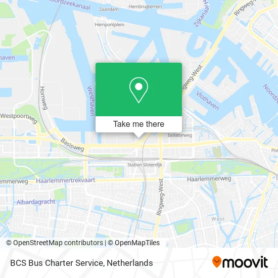 BCS Bus Charter Service map