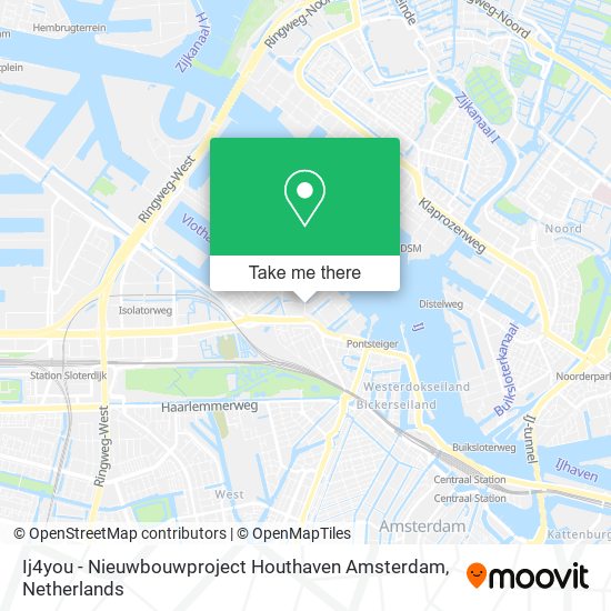 Ij4you - Nieuwbouwproject Houthaven Amsterdam map