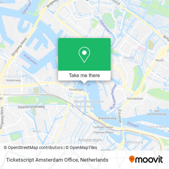 Ticketscript Amsterdam Office Karte