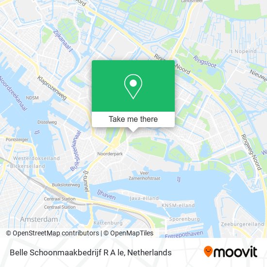 Belle Schoonmaakbedrijf R A le map