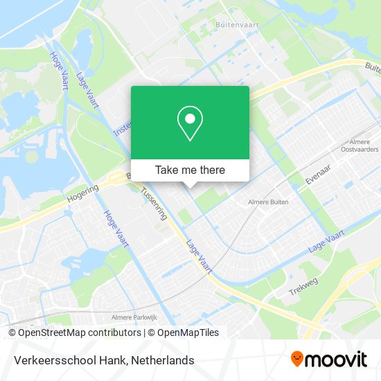 Verkeersschool Hank map