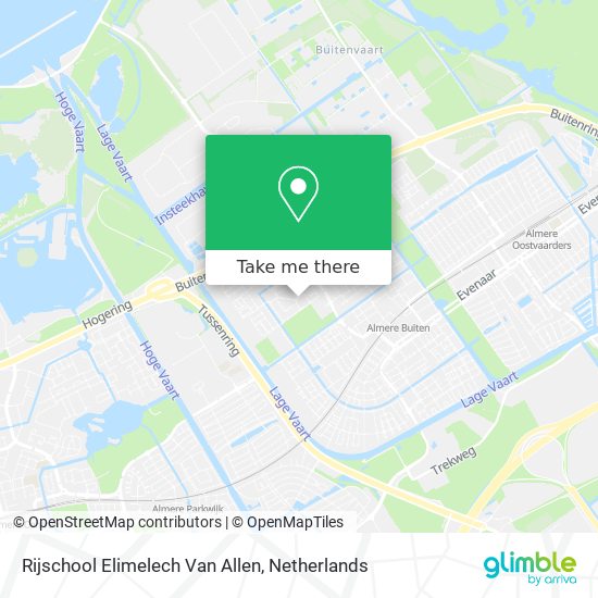 Rijschool Elimelech Van Allen map