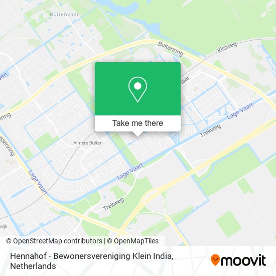 Hennahof - Bewonersvereniging Klein India map