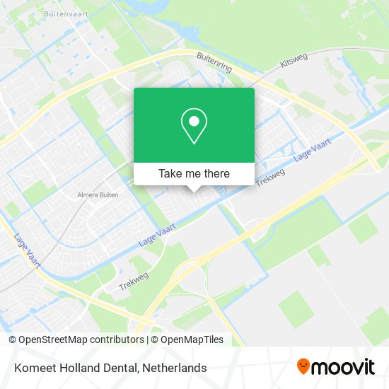 Komeet Holland Dental map