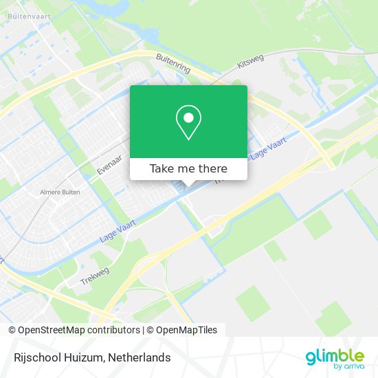 Rijschool Huizum map