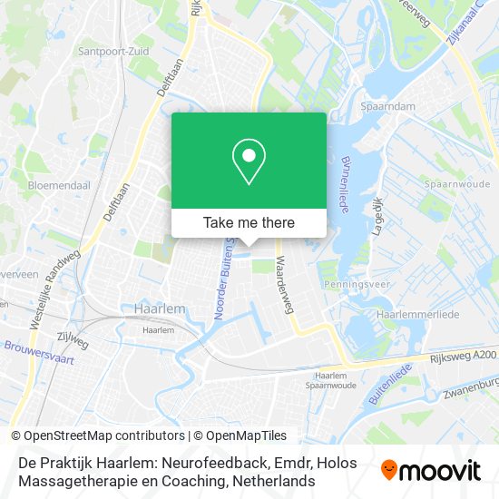 De Praktijk Haarlem: Neurofeedback, Emdr, Holos Massagetherapie en Coaching map