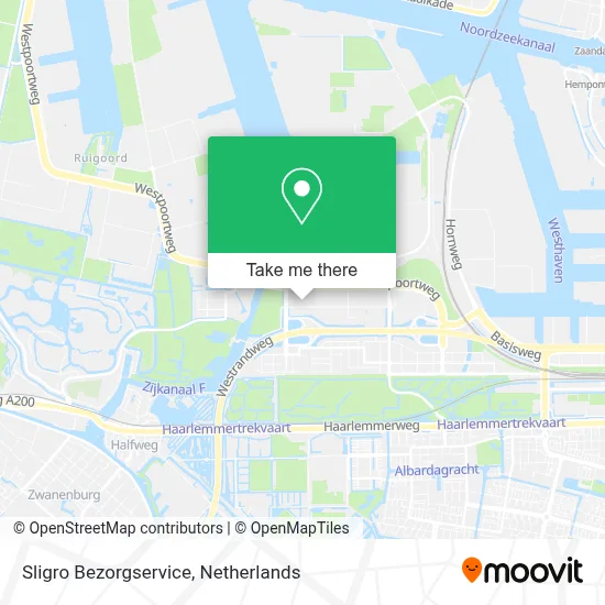 Sligro Bezorgservice map