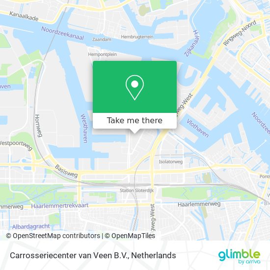 Carrosseriecenter van Veen B.V. map