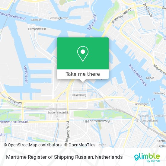 Maritime Register of Shipping Russian map