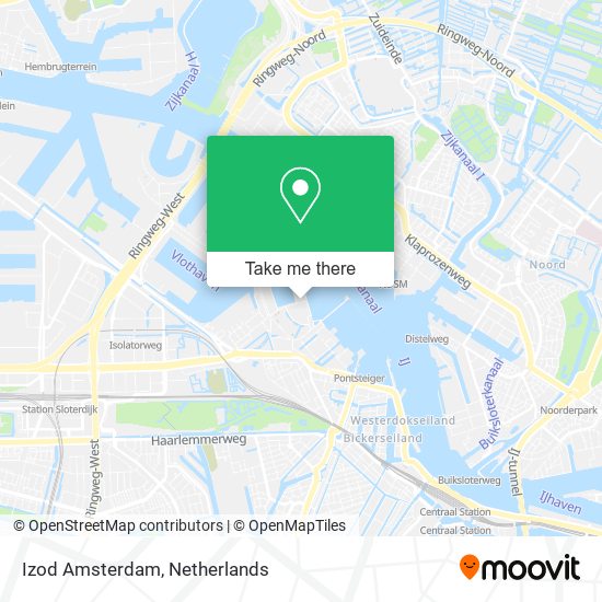 Izod Amsterdam map