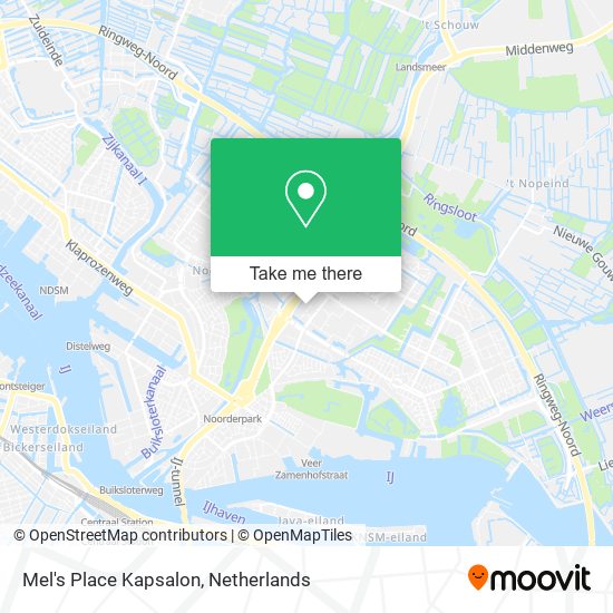 Mel's Place Kapsalon Karte