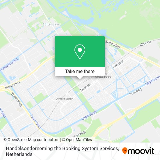 Handelsonderneming the Booking System Services map