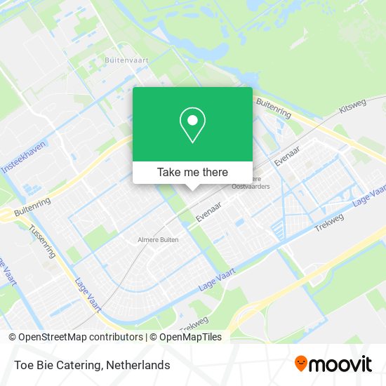 Toe Bie Catering map