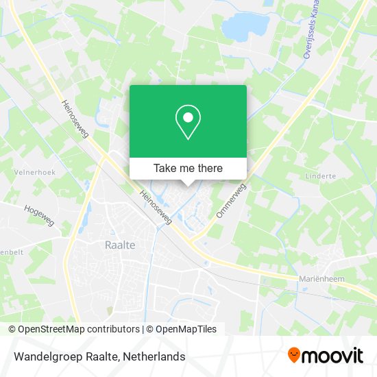 Wandelgroep Raalte map