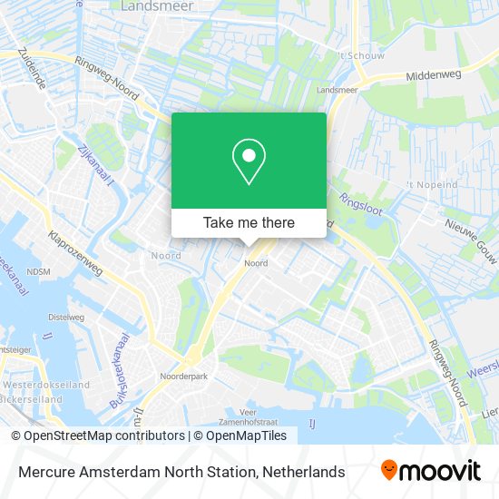 Mercure Amsterdam North Station Karte