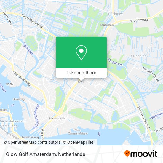 Glow Golf Amsterdam map