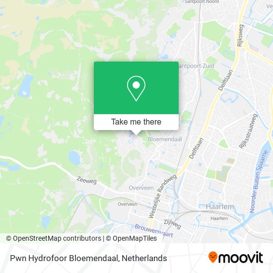 Pwn Hydrofoor Bloemendaal map