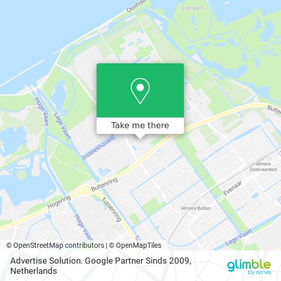 Advertise Solution. Google Partner Sinds 2009 Karte