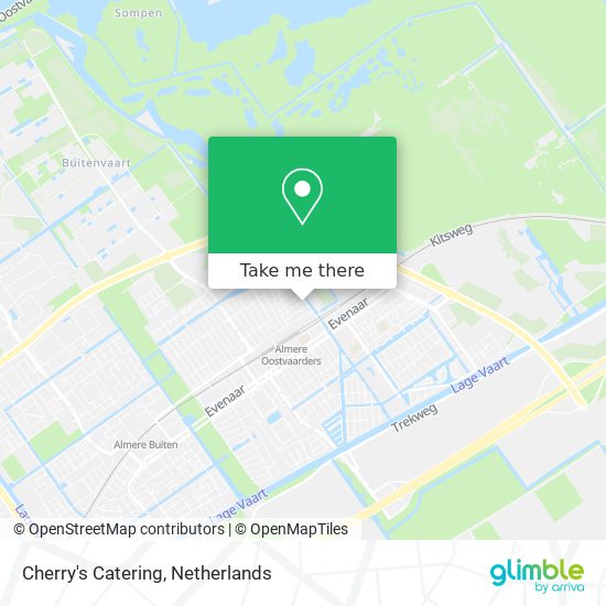 Cherry's Catering map