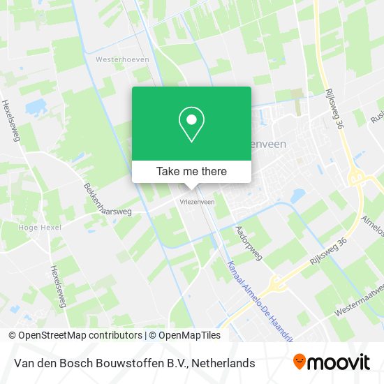 Van den Bosch Bouwstoffen B.V. map