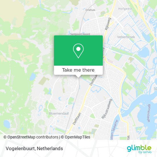 Vogelenbuurt Karte