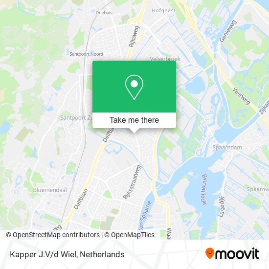Kapper J.V/d Wiel map