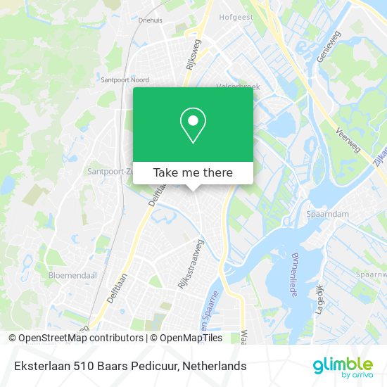 Eksterlaan 510 Baars Pedicuur map