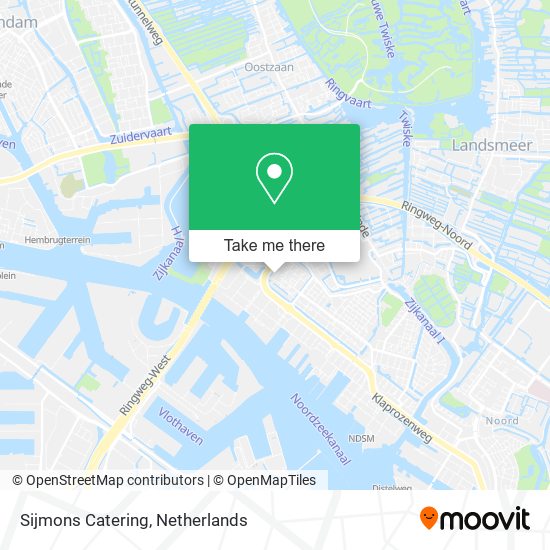 Sijmons Catering map