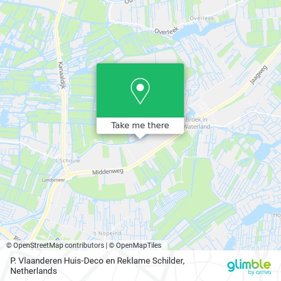 P. Vlaanderen Huis-Deco en Reklame Schilder map
