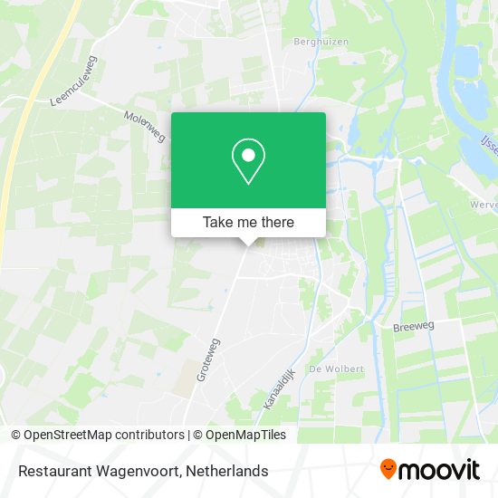Restaurant Wagenvoort map