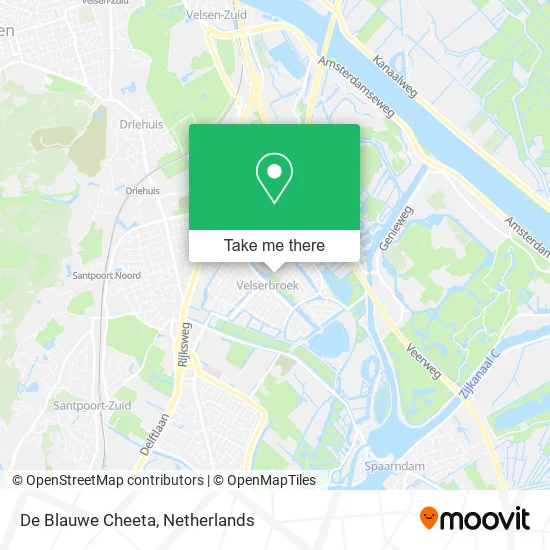 De Blauwe Cheeta map