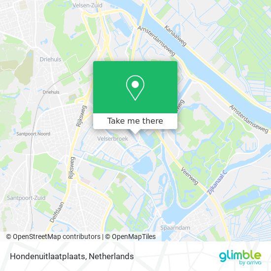 Hondenuitlaatplaats map