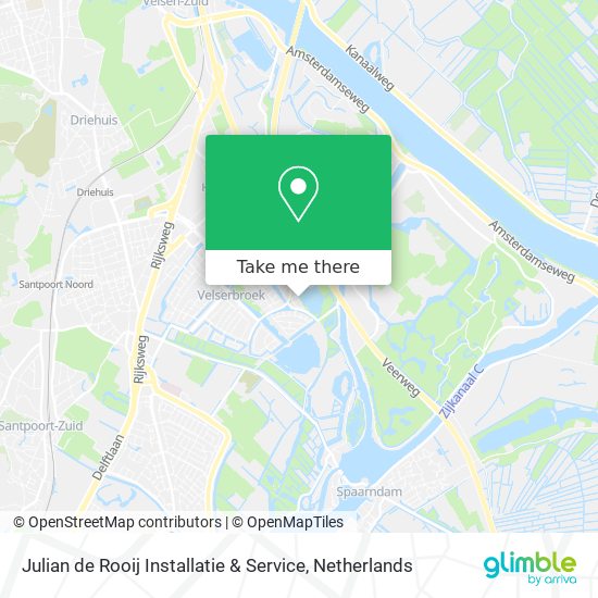 Julian de Rooij Installatie & Service map