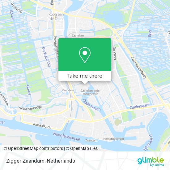 Zigger Zaandam map