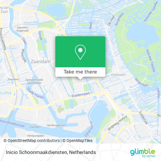Inicio Schoonmaakdiensten map