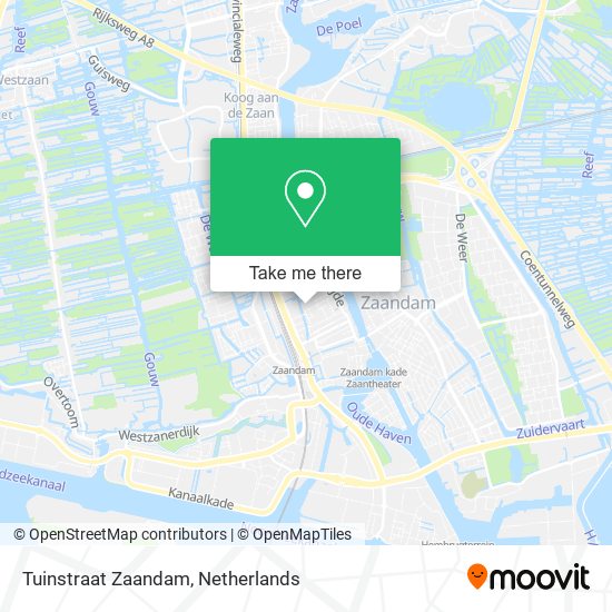 Tuinstraat Zaandam map